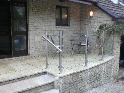 Installation of glass safety screen